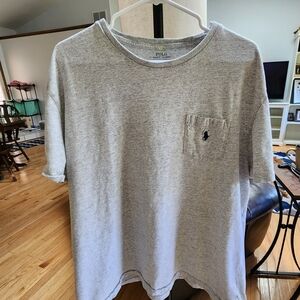 Polo by Ralph Lauren Light Gray Men's Pocket Tee Size XL